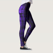 Dunkle Grunge Crosshatch Texture - Indiz Leggings (Rechts)