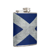 Dunkle Grunge-Flagge Schottlands Flachmann (Rechts)