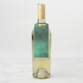 Dunkle Grunge - Grün Flaschenanhänger (Auf Flasche)