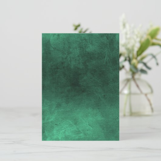 Dunkle Grunge - Grün Save The Date (Stehend Vorderseite)