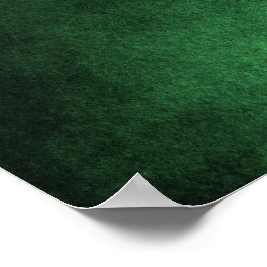 Dunkle Grunge Hintergrund - grün Poster (Ecke)