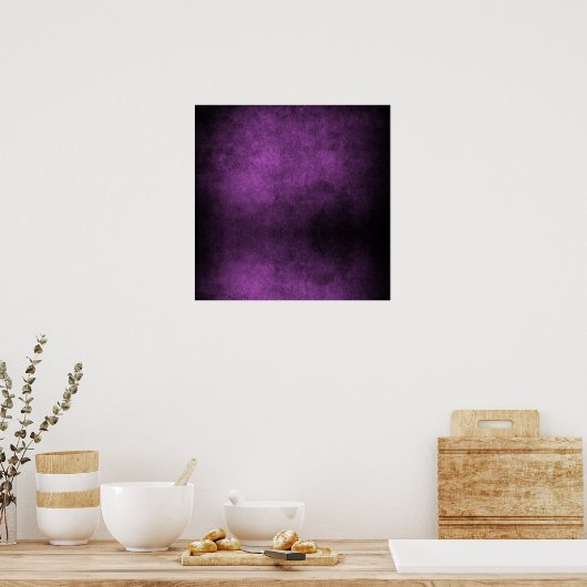 Dunkle Grunge Hintergrund - Lila leicht Poster (Küche)