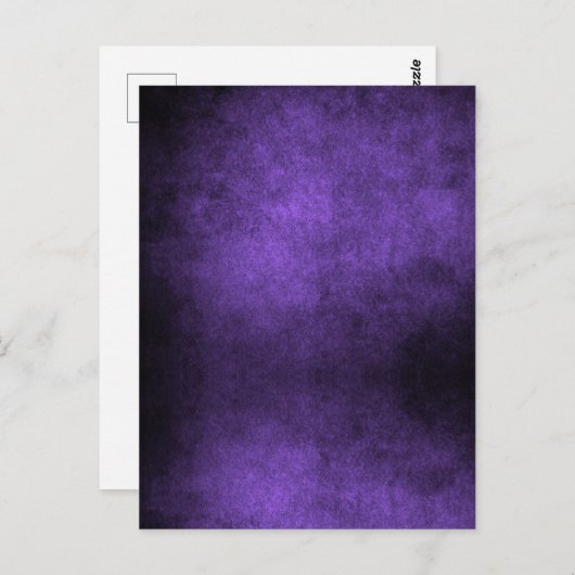 Dunkle Grunge Hintergrund - Lila Postkarte (Vorne/Hinten)