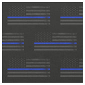 Dunkle Grungy Polizei redet amerikanische Flagge Stoff (Nahaufnahme)