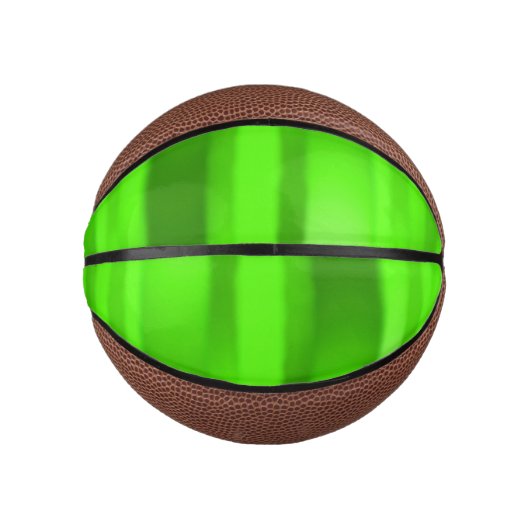 Dunkle Grünstreifen Mini Basketball (Vorderseite)
