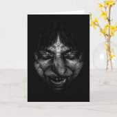 Dunkle Grußkarten Karte (Gelbe Blume)