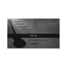Dunkle Guitar Business Card, grau