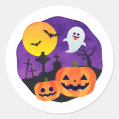 Dunkle Halloween-Ästhetik-Aufkleber Runder Aufkleber (Vorderseite)