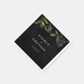 Dunkle Halloween-Rose Serviette (Ecke)