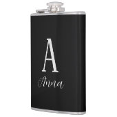 Dunkle Herbstflasche für Monogramm Flachmann (Links)