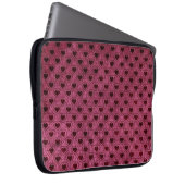 Dunkle Herzen Grunge Muster Laptopschutzhülle (Vorne Rechts)