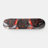 Dunkle Herzenabstrakter Skateboard (Horizontal)