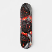 Dunkle Herzenabstrakter Skateboard (Vorne)