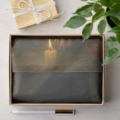 Dunkle Hexe mit Kerze und Skull Gothic Halloween Seidenpapier (Geschenk)