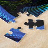 Dunkle Hexe mit Schlange und Zauberbuch Puzzle (Seite)