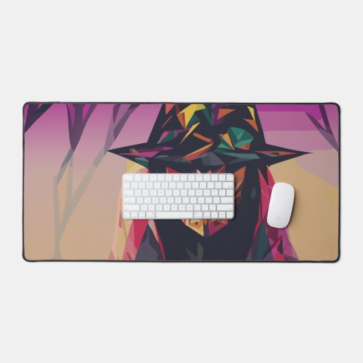 Dunkle Hexe Schreibtischunterlage (Tastatur & Maus)