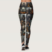 Dunkle Hexen Collage Leggings - Spooky (Rückseite)