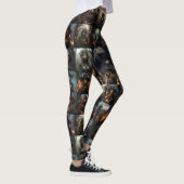 Dunkle Hexen Collage Leggings - Spooky (Rechts)