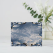 Dunkle Himmel mit einem Fraktal Postkarte (Stehend Vorderseite)