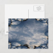 Dunkle Himmel mit einem Fraktal Postkarte (Vorne/Hinten)