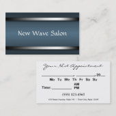 Dunkle hoch entwickelte blaue Verabredungs-Karten Terminkarte (Vorne/Hinten)