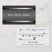 Dunkle hoch entwickelte graue Verabredungs-Karten Terminkarte (Vorne/Hinten)