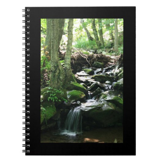 Dunkle Hollow Falls #4836 Notebook/Journal Notizblock (Vorderseite)