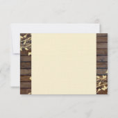 Dunkle hölzerne Ebene Browns danken Ihnen, mit Dankeskarte (Rückseite)