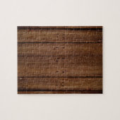 Dunkle hölzerne Planken Puzzle (Horizontal)