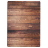 Dunkle Holzkastennotizen Klemmbrett (Rückseite)