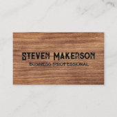 Dunkle Holzkörnigkeit Visitenkarte (Vorderseite)