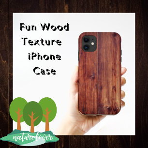 Dunkle Holzmaserung  Case-Mate iPhone Hülle