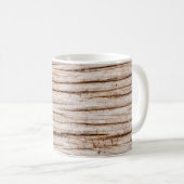 dunkle Holzstruktur. Abstrakter Hintergrund Vintag Kaffeetasse (VorderseiteRechts)