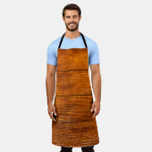 Dunkle Holzstruktur. Holzbraun. Hintergrund Schürze (Getragen)