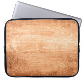 Dunkle Holzstruktur mit der alten Natur Laptopschutzhülle (Vorderseite)
