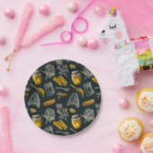 Dunkle Honigbiene Biene Vintage natürliche rustika Pappteller (Party)