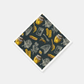 Dunkle Honigbiene Biene Vintage natürliche rustika Serviette (Ecke)