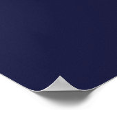 Dunkle Indigo-Silber-Playfair-Quantum-Kunst Poster (Ecke)