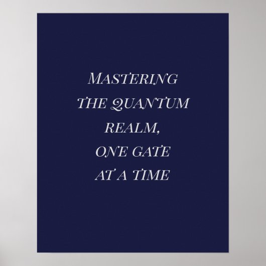 Dunkle Indigo-Silber-Playfair-Quantum-Kunst Poster (Vorne)