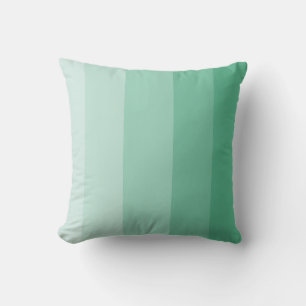 dunkle Jade Green Ombre Stripe Kissen
