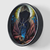 Dunkle Jungfrau Wall Clock Uhr (Winkel)