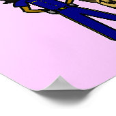 Dunkle K9 Polizeimädchen Poster (Ecke)