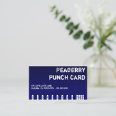 Dunkle Kaffee-Getränk-Lochkarte Treuekarte (Stehend Vorderseite)