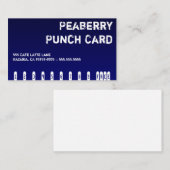 Dunkle Kaffee-Getränk-Lochkarte Treuekarte (Vorne/Hinten)