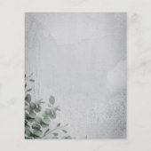 Dunkle Kalligrafie Eukalyptus Haushalt Sondertag Flyer (Hinten)