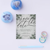 Dunkle Kalligrafie Eukalyptus Haushalt Sondertag Flyer (Einzeln)