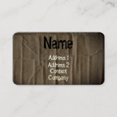 Dunkle Karton-Visitenkarte Visitenkarte (Vorderseite)