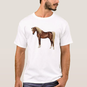 Dunkle Kastanienbraune Flachs Mähne Ägyptisches Ar T-Shirt