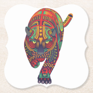 Dunkle Katze Alebrije Untersetzer