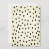 Dunkle Katze Geburtstagsfeier Einladung (Rückseite)